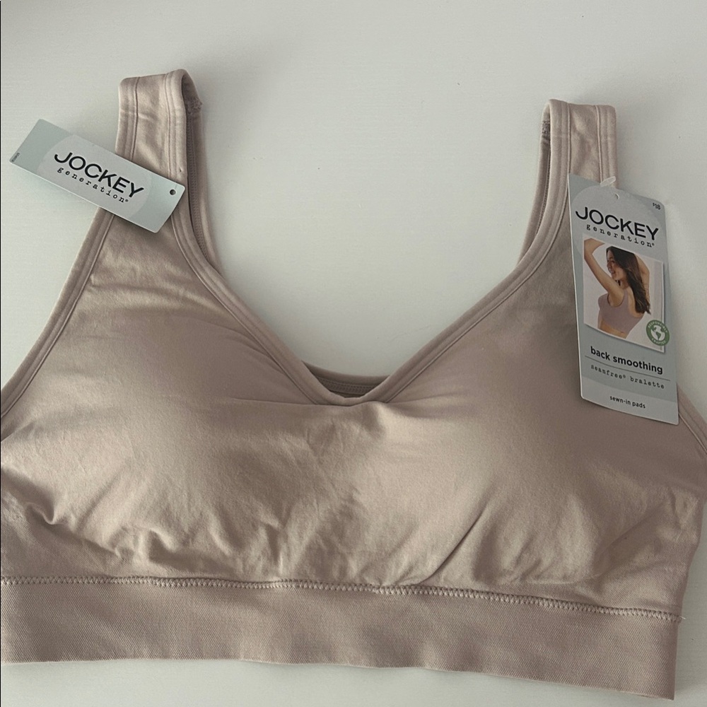 NWT Jockey Women's Seamless Bralette - Cream